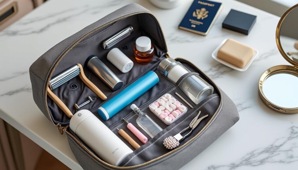 La trousse de toilette essentielle : tout le nécessaire pour un voyage réussi